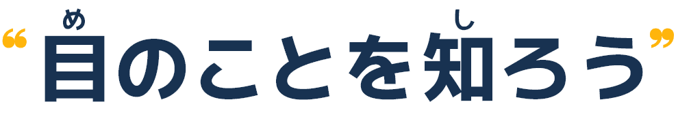 目のことを知ろう